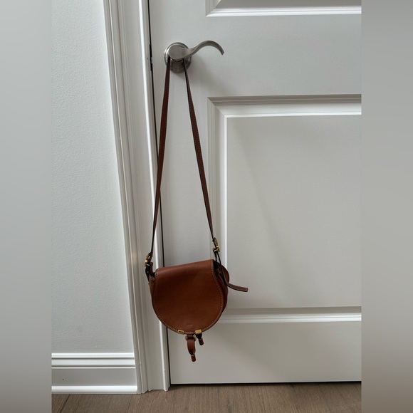 Chloé Marcie Leather Crossbody Bag Chestnut Brown | Vintage Era - Picture 3 of 11